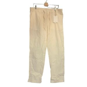 cream linen pant 2XL hatandbeyond